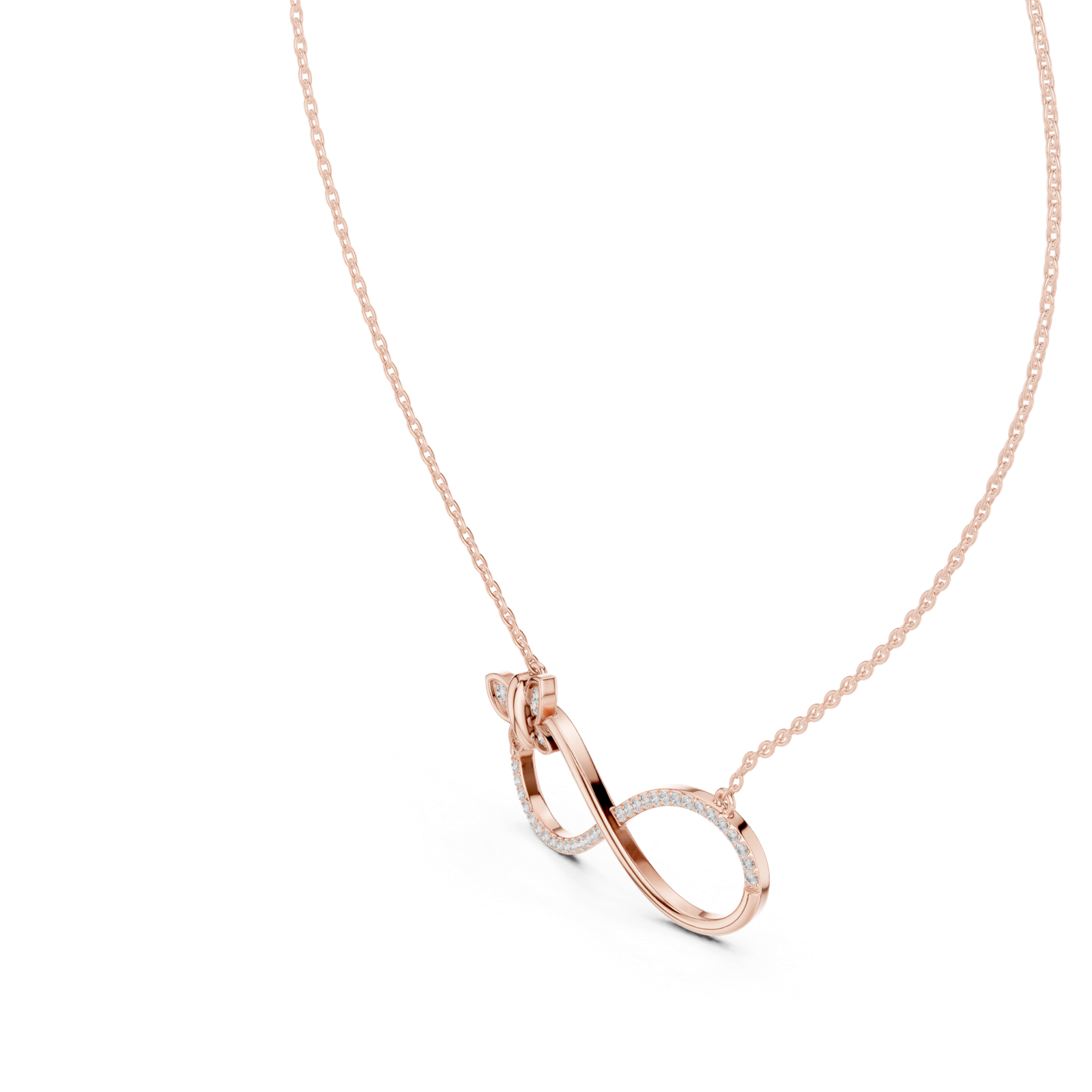 Delphine Infinity Butterfly Pendant