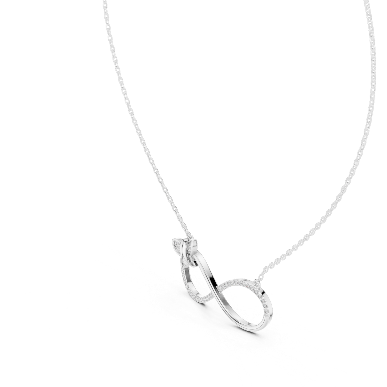 Delphine Infinity Butterfly Pendant