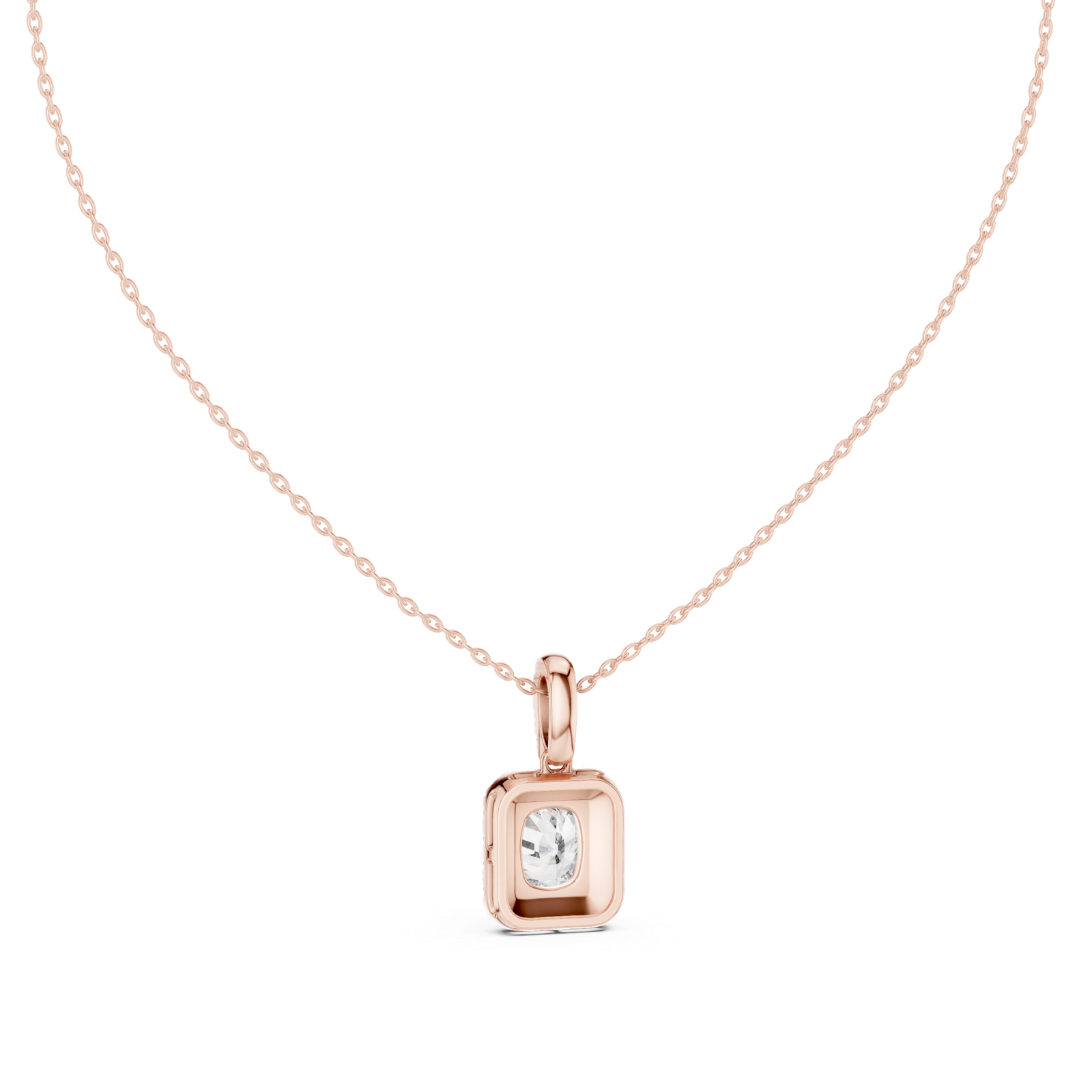 Isolde Cushion Halo Bail Pendant