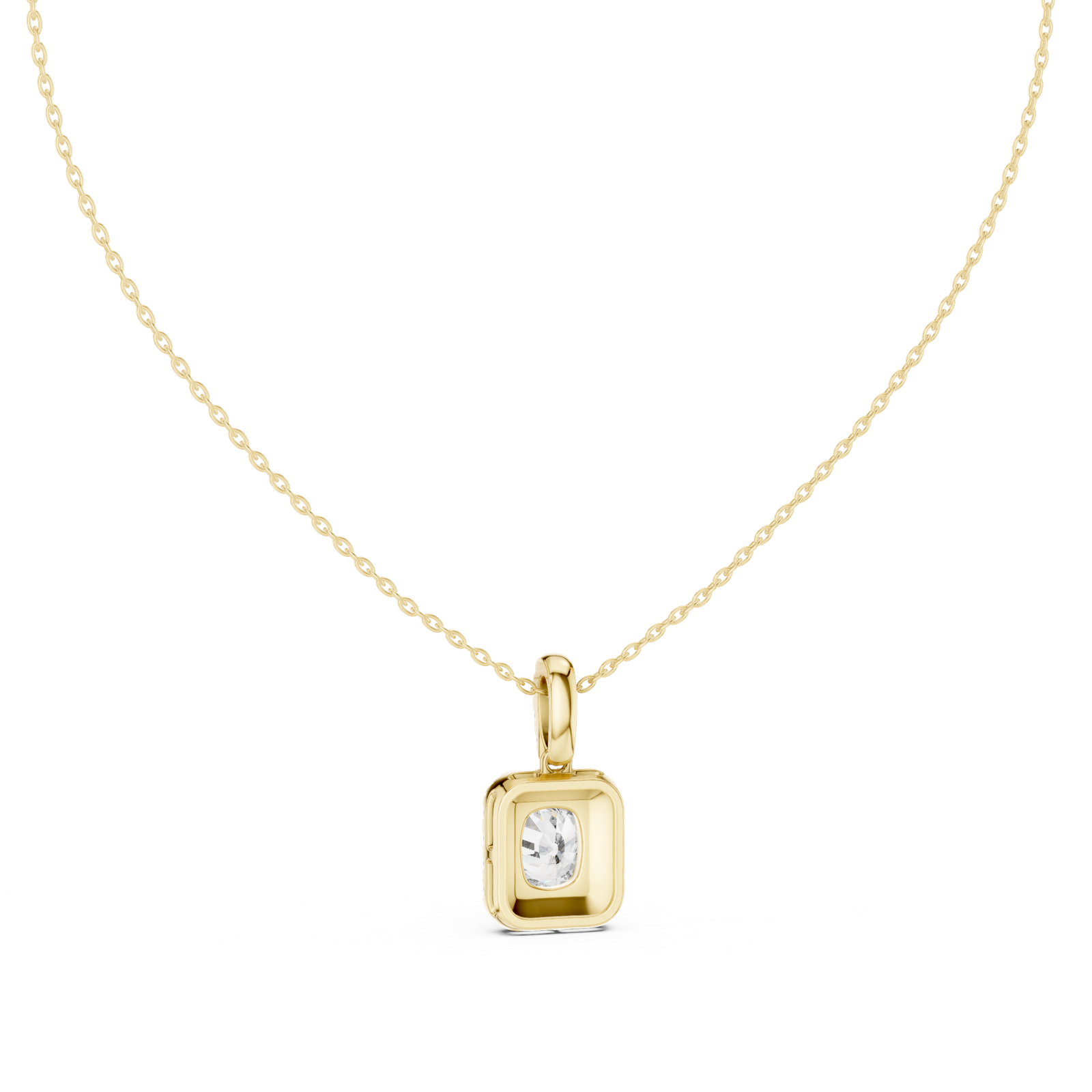 Isolde Cushion Halo Bail Pendant