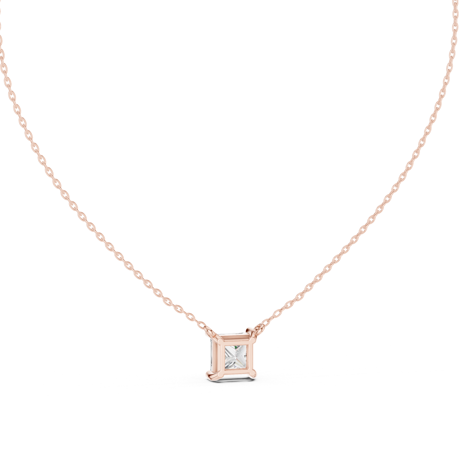 Lyra Princess Bezel Slider Pendant