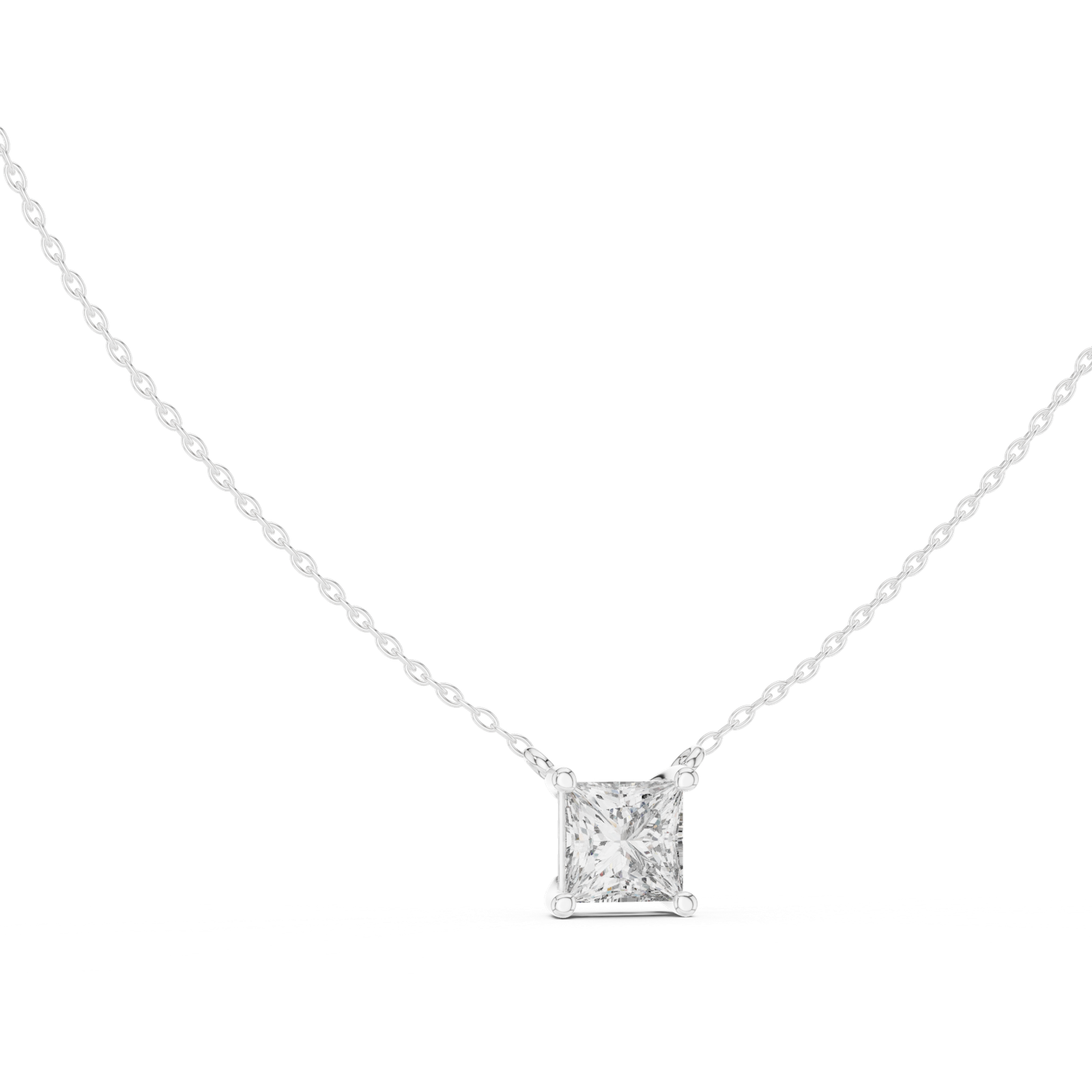 Lyra Princess Bezel Slider Pendant