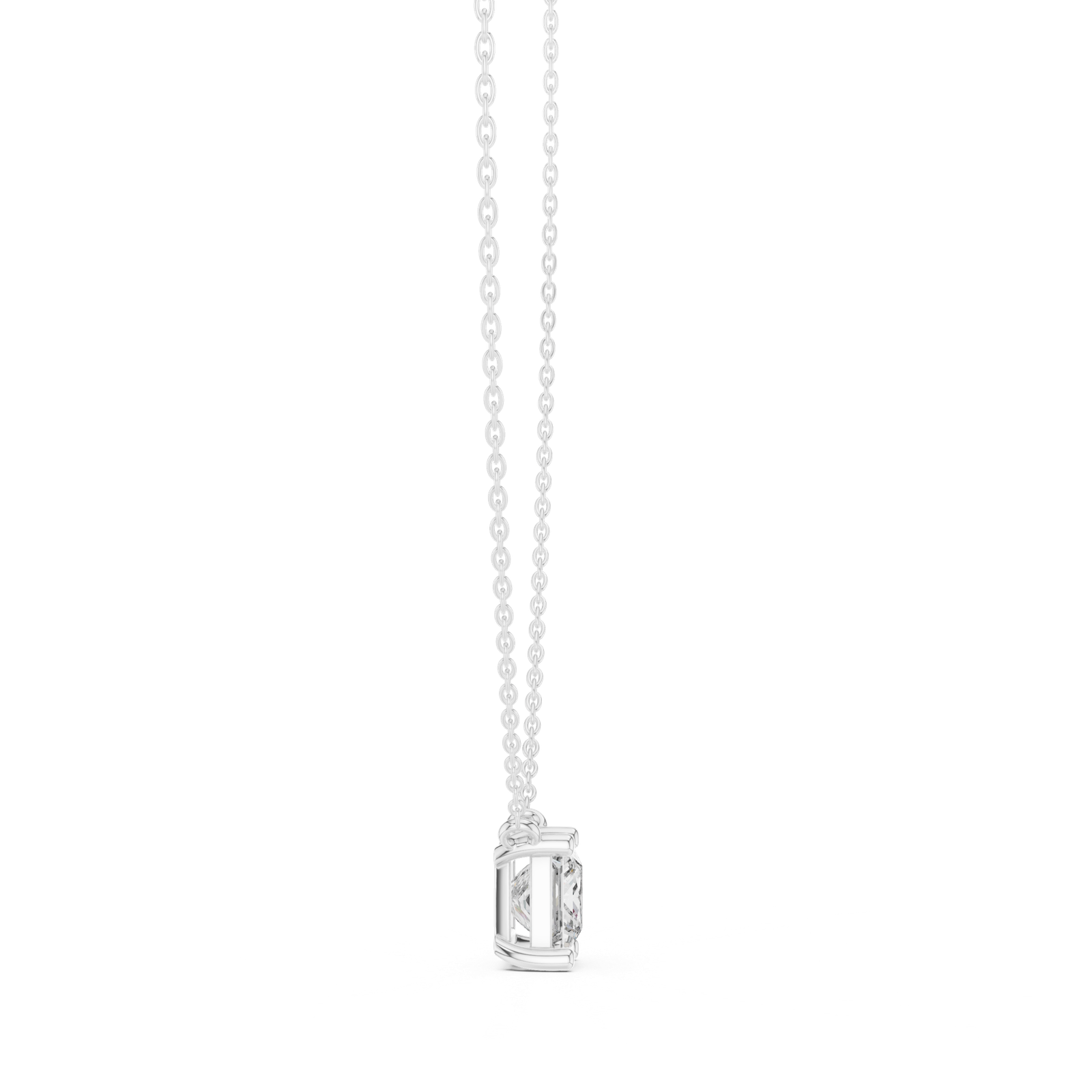 Lyra Princess Bezel Slider Pendant