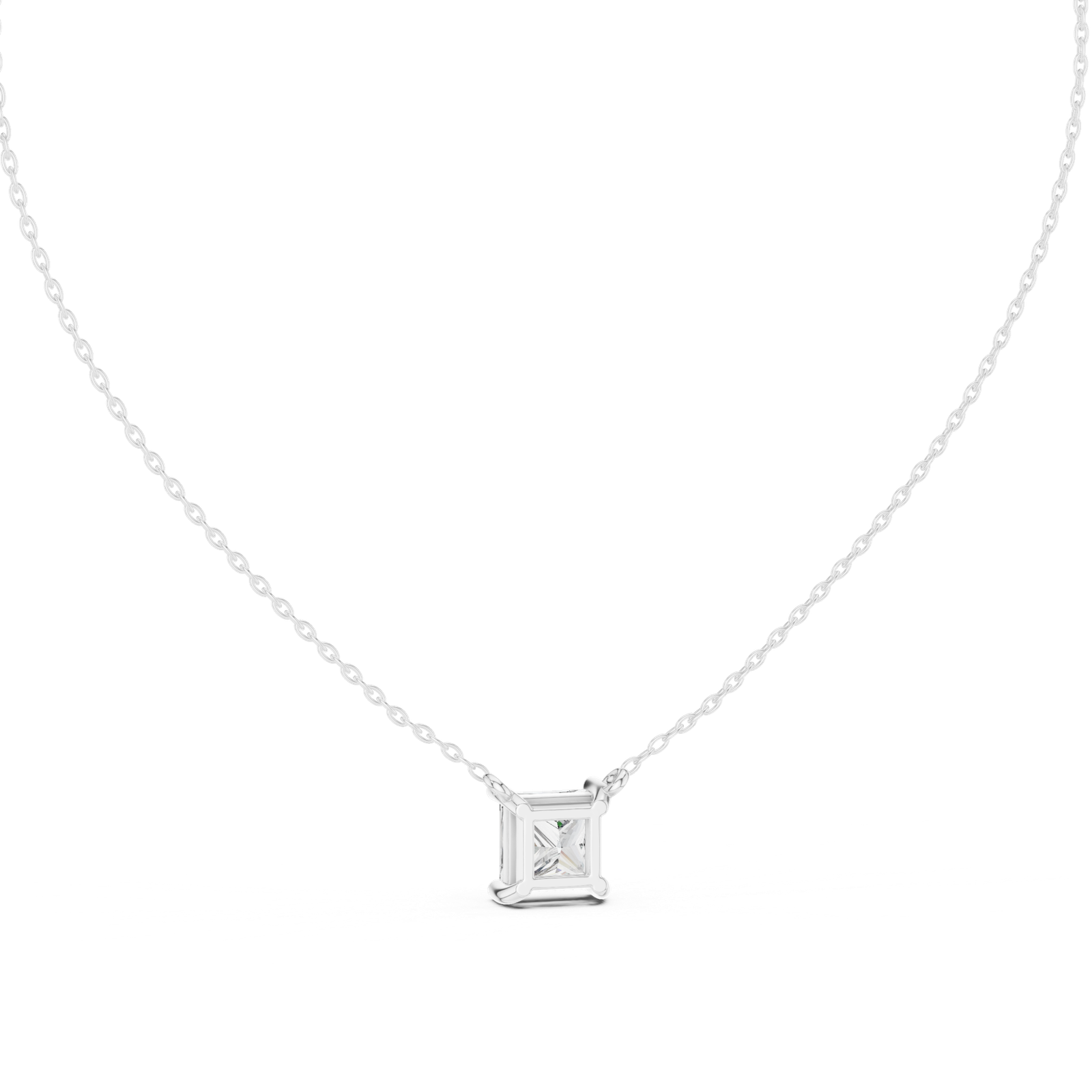 Lyra Princess Bezel Slider Pendant