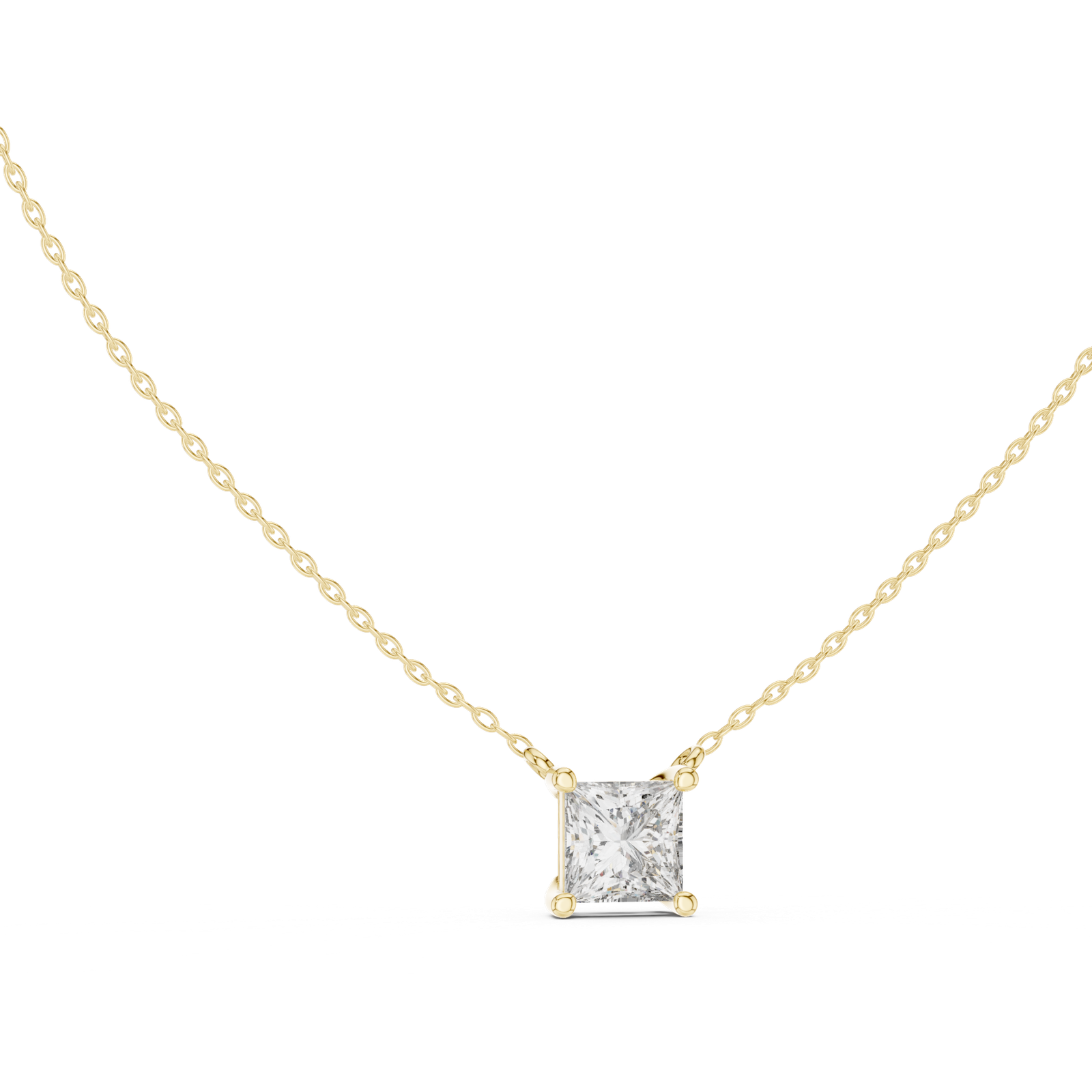 Lyra Princess Bezel Slider Pendant
