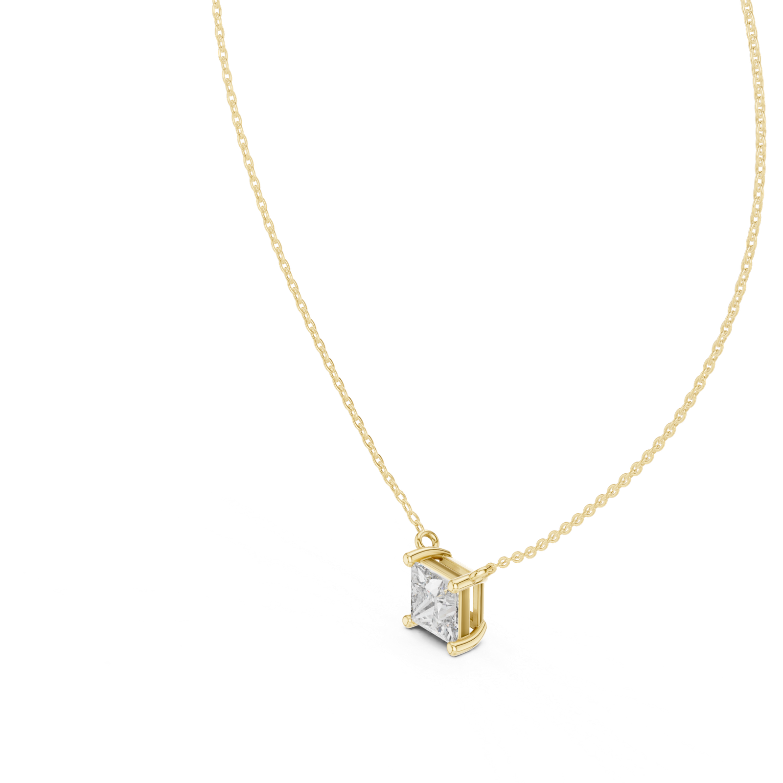 Lyra Princess Bezel Slider Pendant