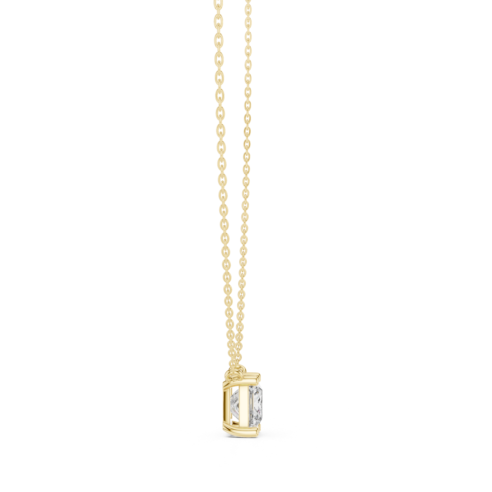 Lyra Princess Bezel Slider Pendant