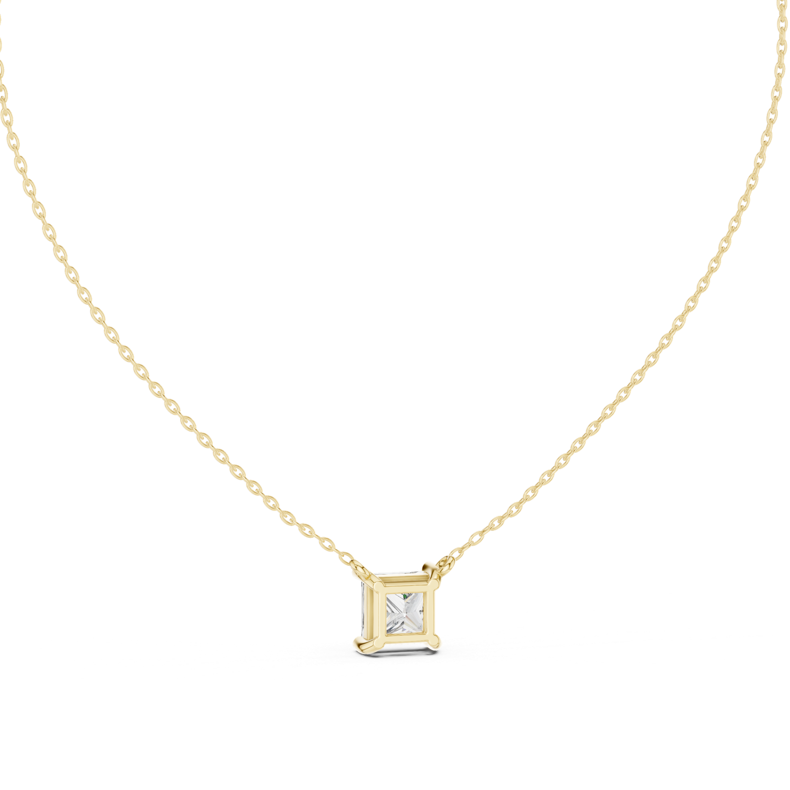 Lyra Princess Bezel Slider Pendant
