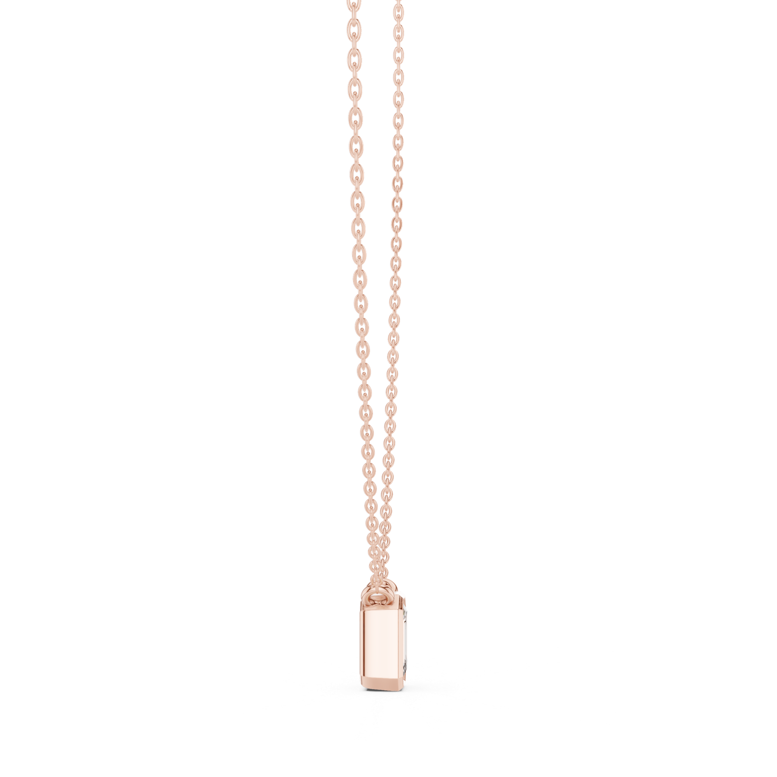 Coralie Emerald Bezel Slider Pendant