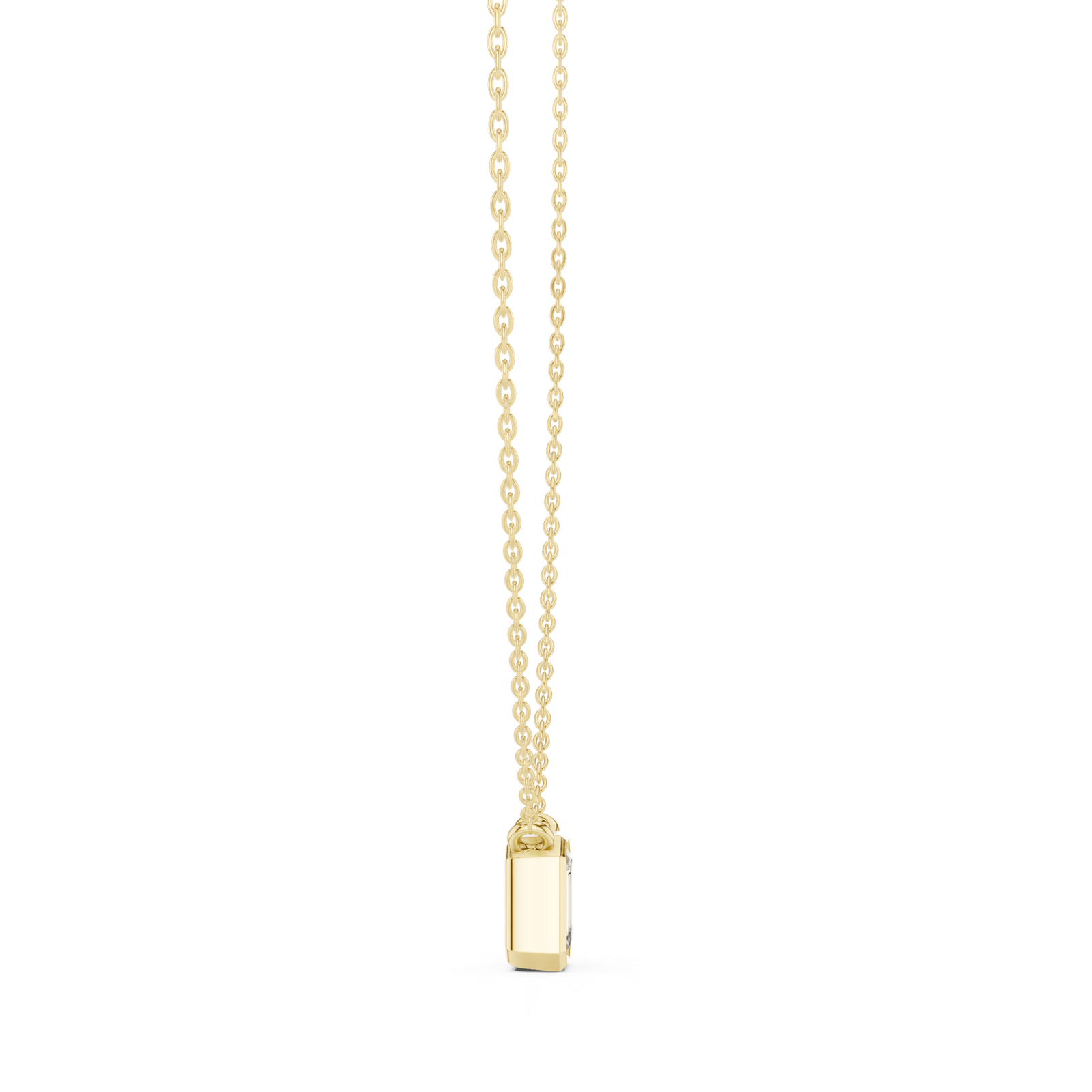 Coralie Emerald Bezel Slider Pendant