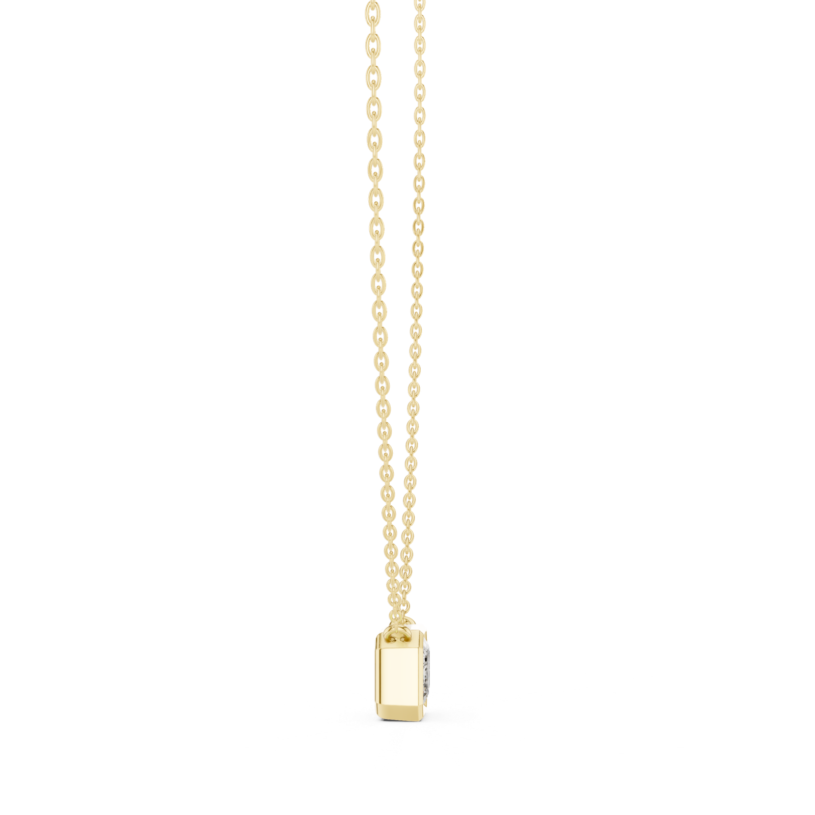 Amelie Emerald Bezel Statement Pendant