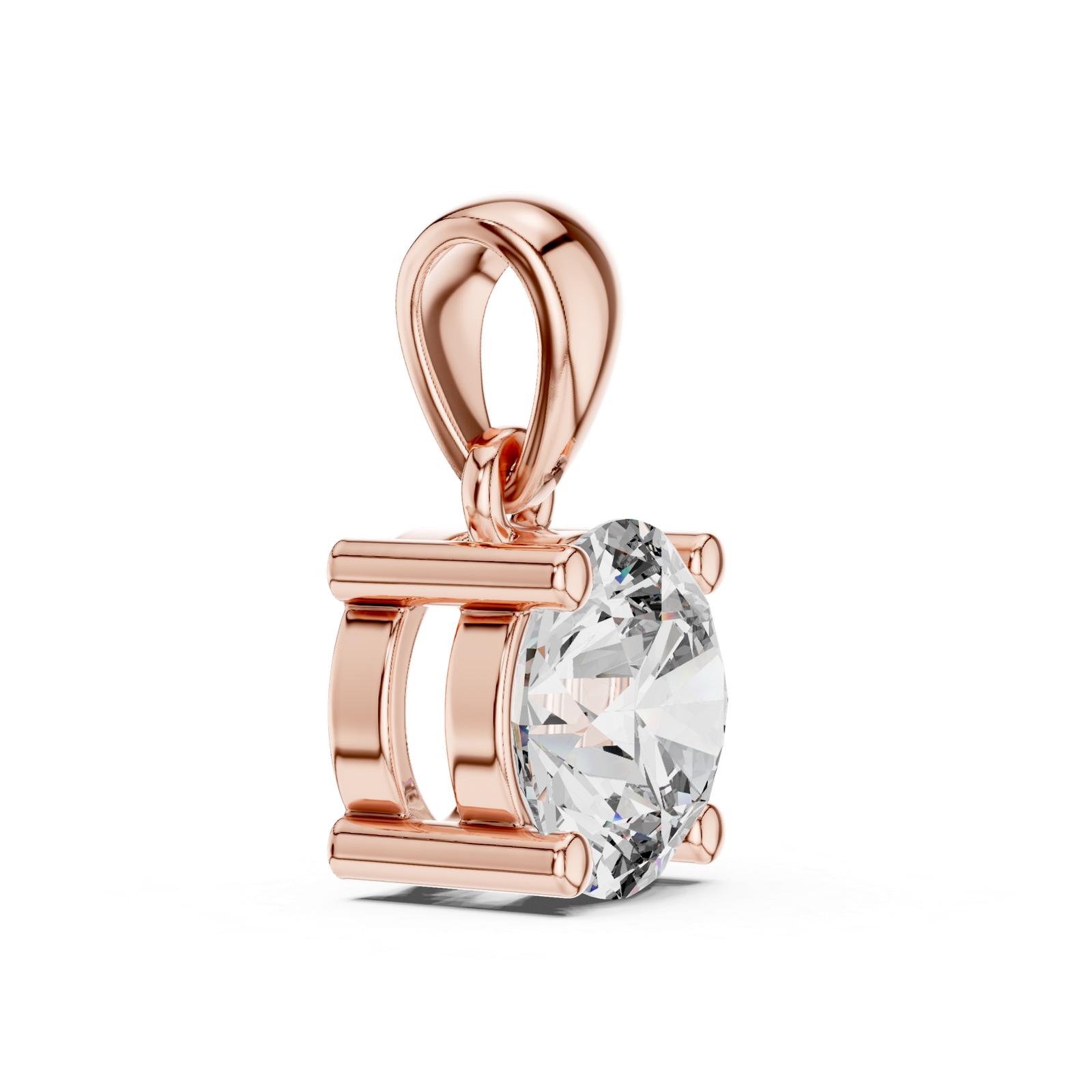 Sabine Classic Round Solitaire Pendant