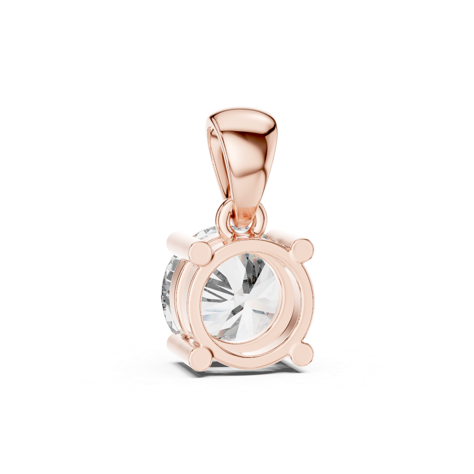 Sabine Classic Round Solitaire Pendant