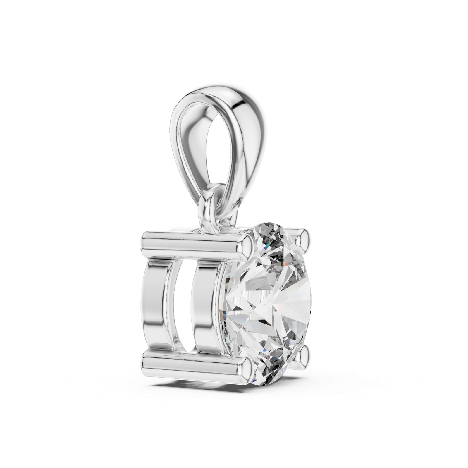 Sabine Classic Round Solitaire Pendant