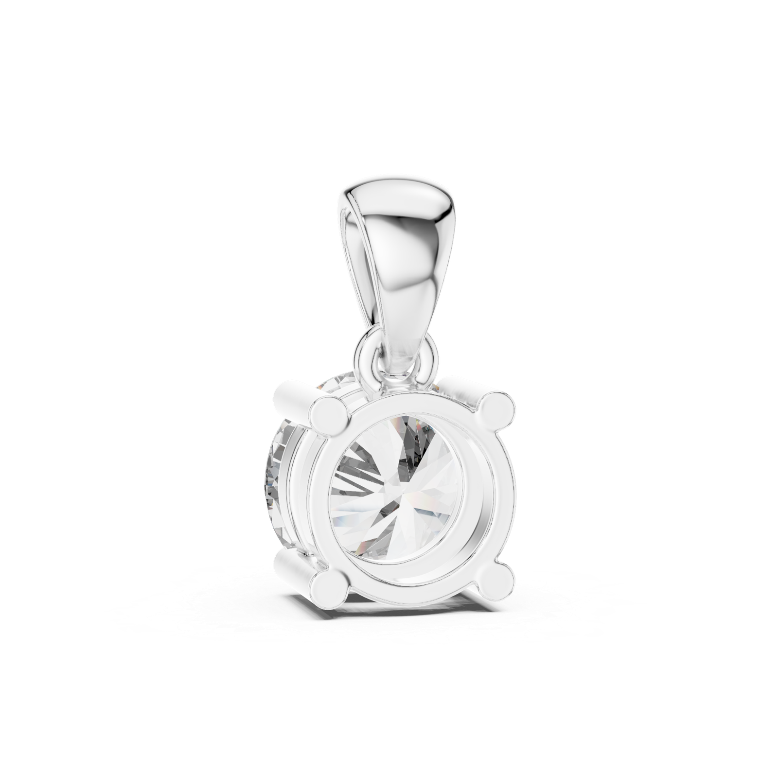 Sabine Classic Round Solitaire Pendant