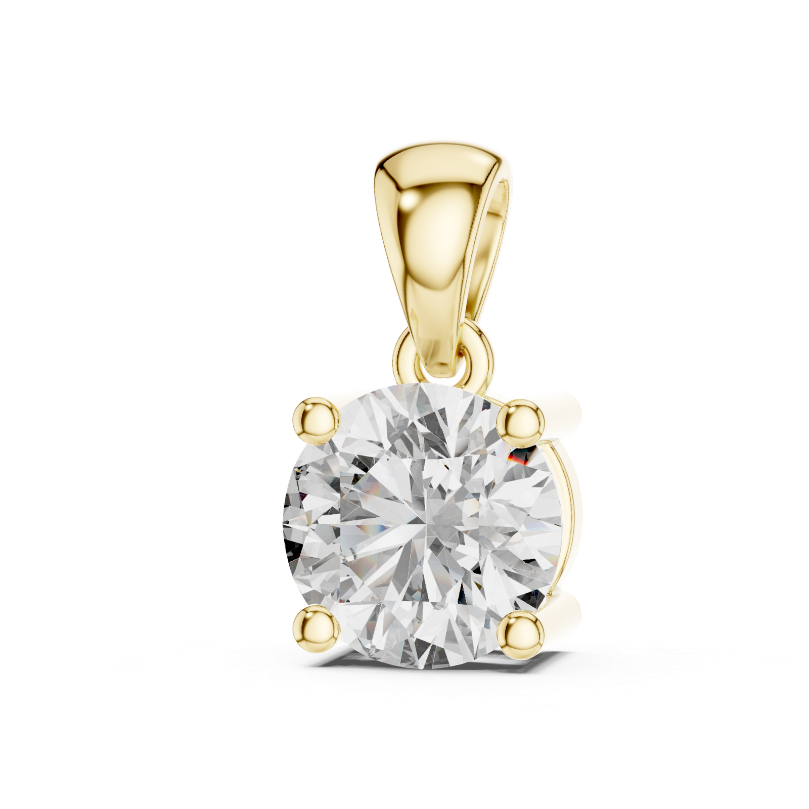 Sabine Classic Round Solitaire Pendant