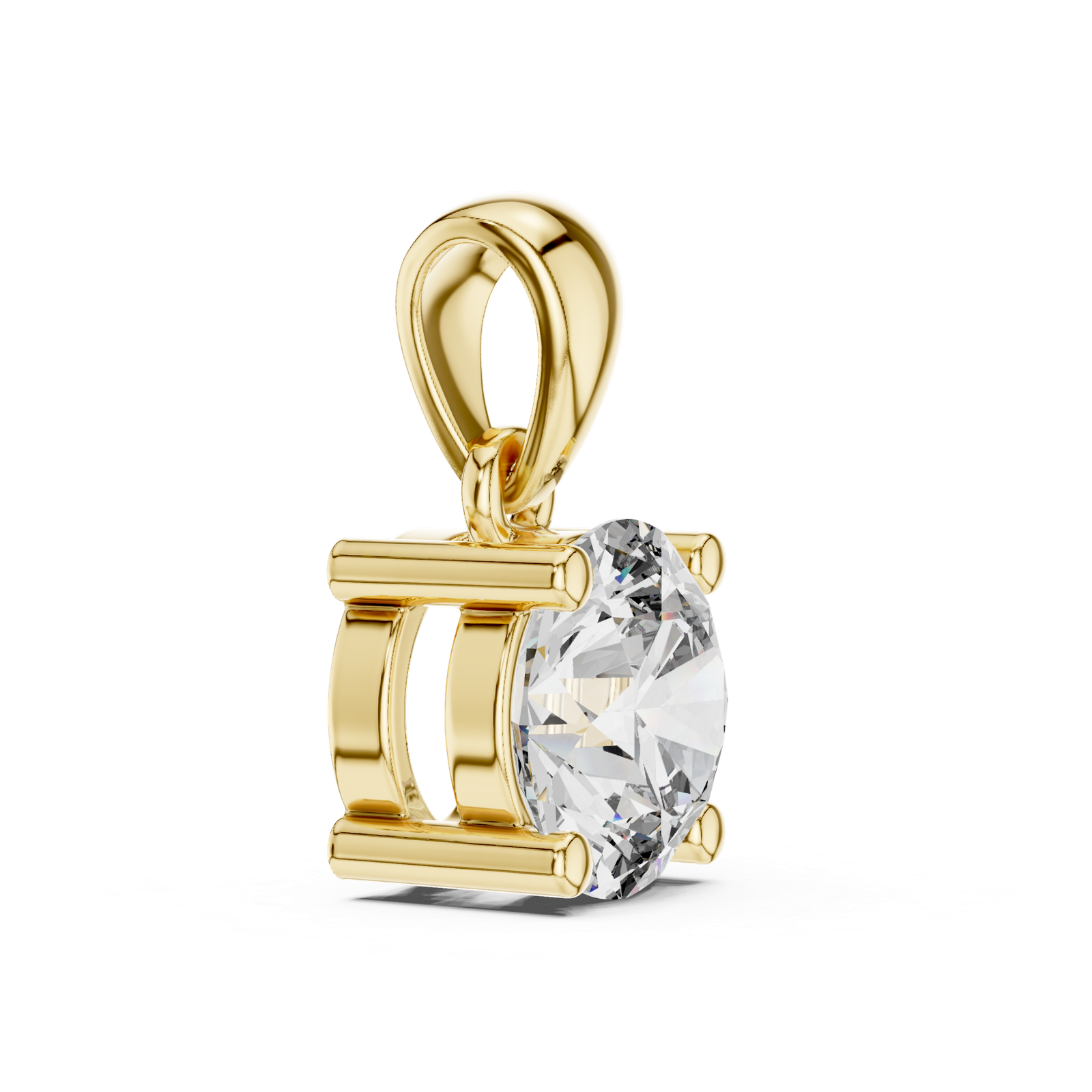 Sabine Classic Round Solitaire Pendant