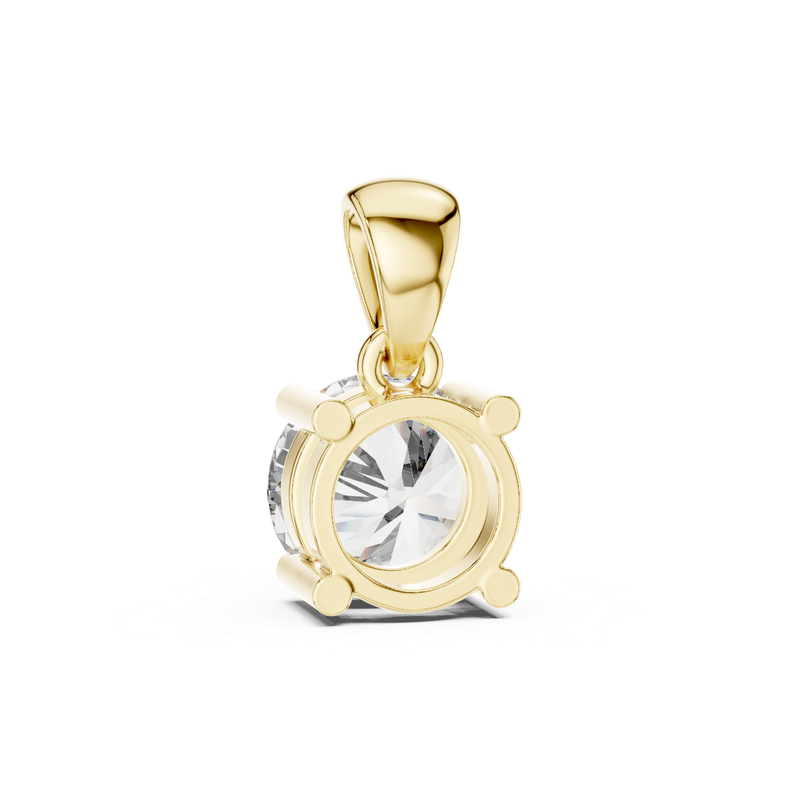 Sabine Classic Round Solitaire Pendant
