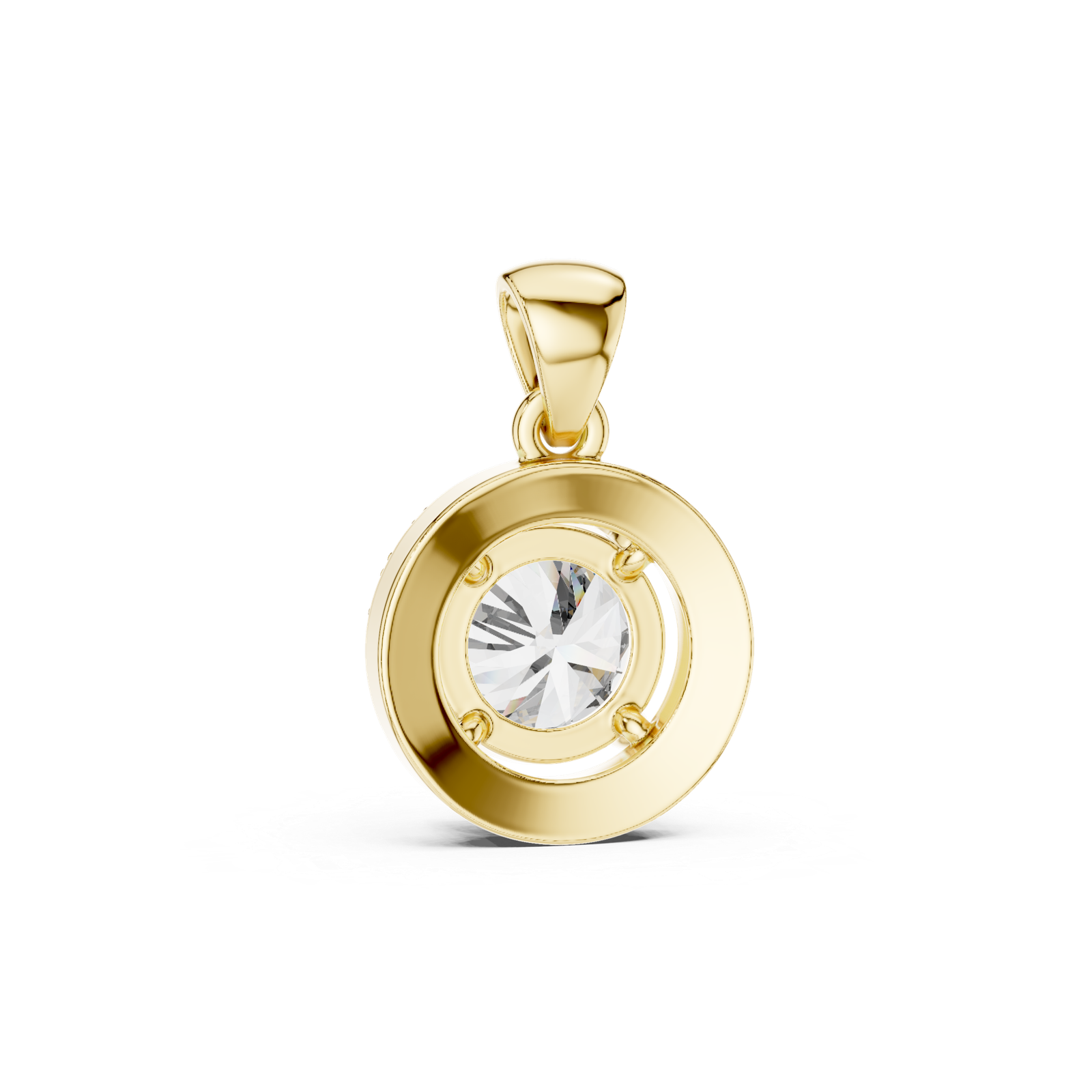 Maëlle Round Halo Pendant